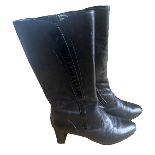 Vintage boots black leather - boots,