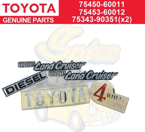 Genuine toyota 1969 1986 land - genuine,