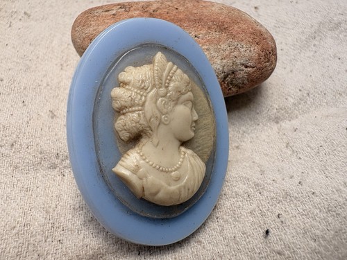 Vintage antique blue - blue, lucite