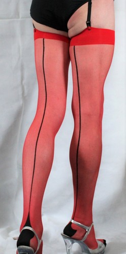 Red denier sheer - denier,