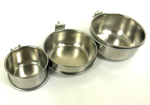Stainless steel feeder bowls - stainless,