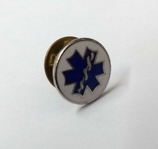 Genuine Vintage Ambulance Service Small Star of Life Enamelled Pin Badge ABL15