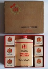 Vintage Cussons Imperial Leather Talc & Bath Cube Set Boxed Unused ideal TV Prop