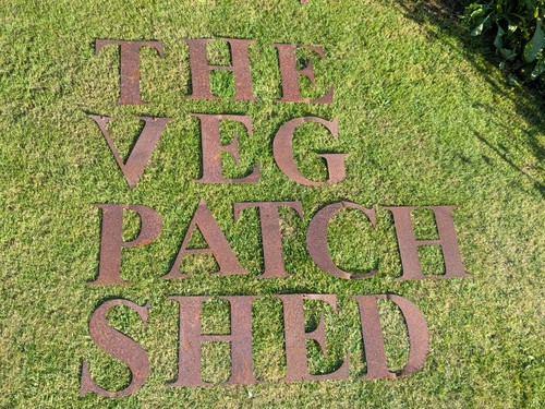 Rustic metal letter 12 - 15,