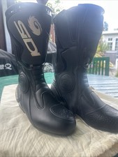 Sidi Vertigo Rain Evo Motorcycle Biker Riding Black Boots Womens Size Uk 4 EU 37