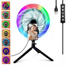 10" LED Ring Light with Tripod Stand Phone Mount for YouTube Makeup Video Live-