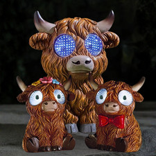 Highland cow solar garden - cow,