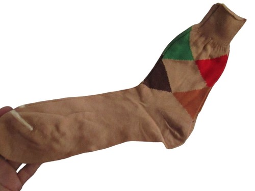 Argyle vintage men socks - vintage,