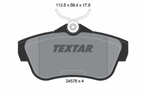 Brake pads 2457803 - textar, for
