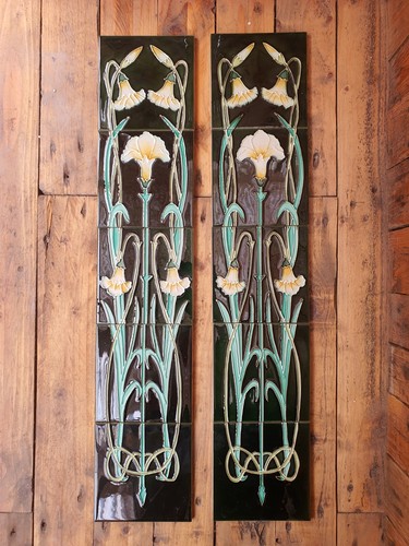 Victorian tiles fireplace - tiles,