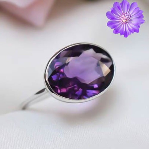 Amethyst gemstone 925 sterling - gemstone,