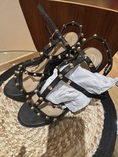 Dome Stud Jute Wedge Heel