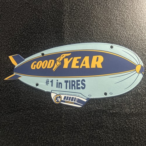 Vintage goodyear blimp sign - vintage,