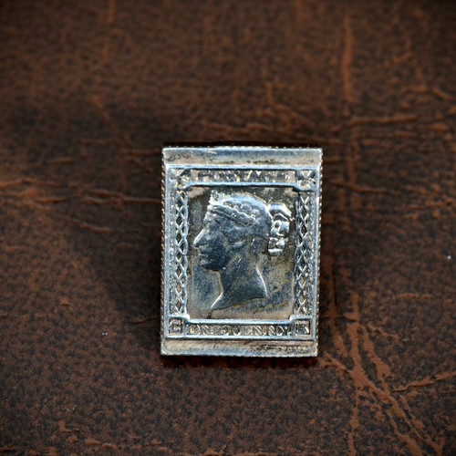 Sterling silver penny black - silver,
