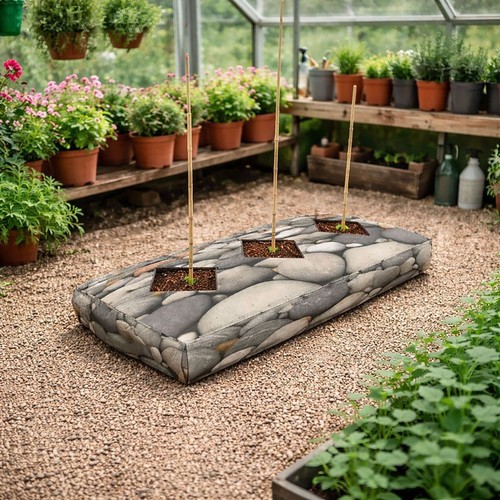 Growbag cover pebble design - cover,