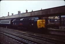 Original KODACHROME 35mm Rail Slide: Class 55: DELTIC: 55019 RH: DONCASTER: 1981