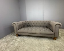 Taupe chesterfield 2 seater sofa  DELIVERY AVAILABLE