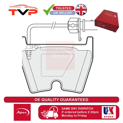 Apec brake pads set - brake, audi