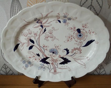 Antique Meat Plate / Booths Fresian A 8022   ( 18" x 14" )  PLATTER