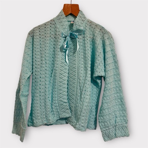 Vintage knit bed jacket - vintage,