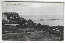 WALES - PENARTH PIER, VIEW FROM PARADE 1912 Postcard