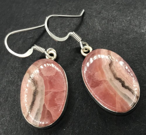 Rhodochrosite oval drop