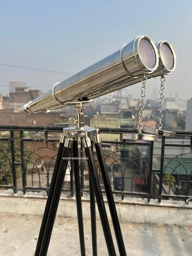 Antique brass binocular - brass,