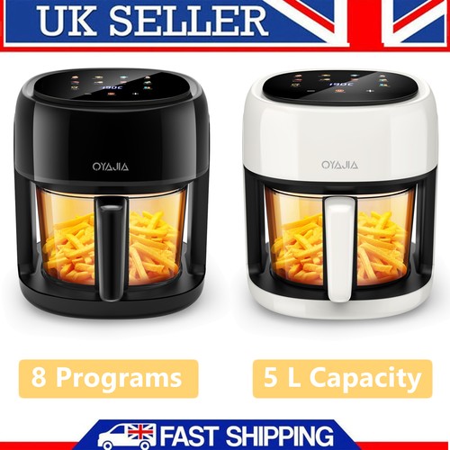 Glass air fryer 1800w - 5l,