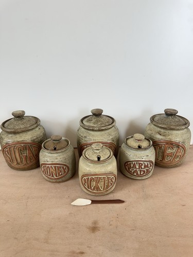 Tremar pottery storage jar set - tremar,