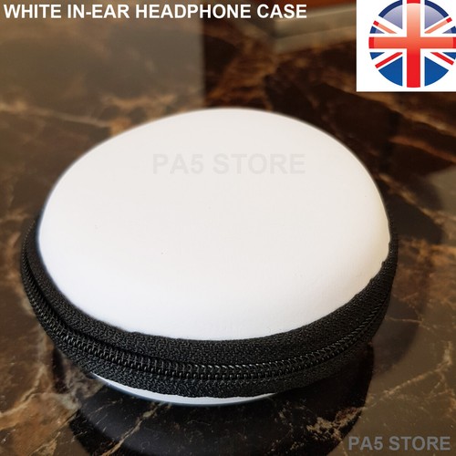 White ear headphone earbuds - in,