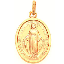 Large 9ct gold Miraculous Mary