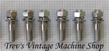 Yamaha XS750 stainless steel exhaust studs with nuts & washers, Qty 6 ES27
