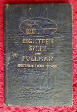 Humber Eighteen 18 Snipe & Pullman 1936 Original Instruction Book
