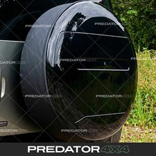 BLACK REAR SPARE WHEEL TYRE COVER FOR LAND ROVER DEFENDER L663 90 110 2020+