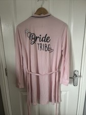 Ladies Bride Tribe Hen Night Party Dressing Gown Robe Size 8-10