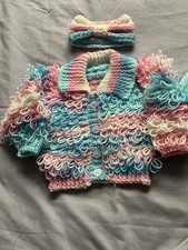 0/3 Months Hand Knitted Set. 1