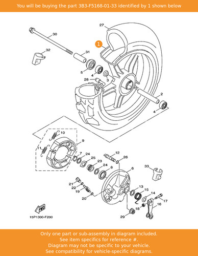 Yamaha cast wheel front - wheel,,
