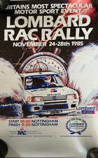 Lombard RAC Rally 1985 original colour poster
