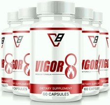 (5 Pack) Vigor 8 Advanced Male Health Pills to Improve Stamina and Endurance
