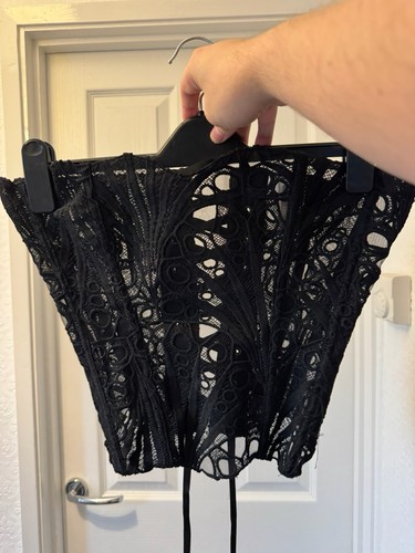 Size medium black - black, lace