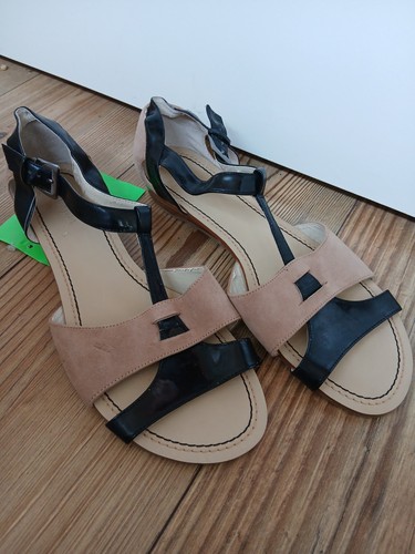 Monsoon tan black suede - monsoon,