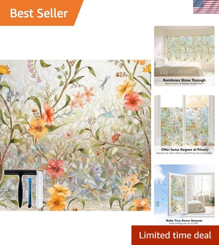 Stained glass window film with - glass,