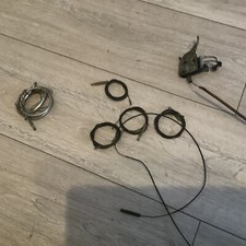 4 Bike Gear Cables Poss  New Old  Stock 1930-60 ?  + 1 Other + 3-4 Spd Trigger