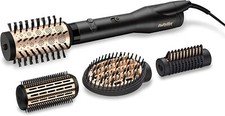 BaByliss Big Hair Luxe Rotating Hot Air Brush, Styling 4 Brush Heads (EU Plug)
