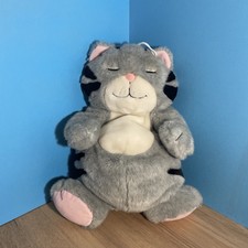 Boots Grey Sleepy Cat Plush