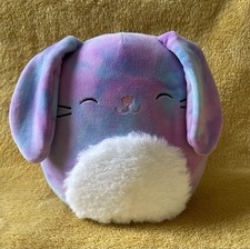 SQUISHMALLOWS RYDER THE BUNNY RABBIT - PINK PURPLE TYE DYE SOFT PLUSH TOY 21cm