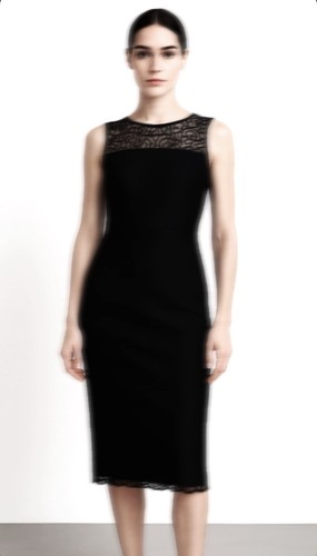 Designer black lace dress - designer,