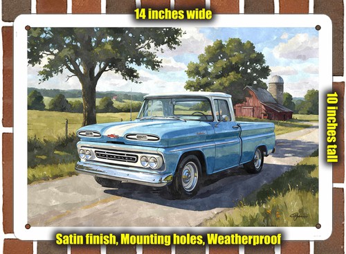 Metal sign 1961 chevrolet - metal,