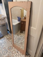   ~ Reclaimed  Victorian pine Mirror Bevelled Glass Ystalyfera Swansea Valley