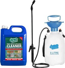 Patio Cleaner Concentrate 5L with 5L Garden Sprayer Path Decking Paving One Chem